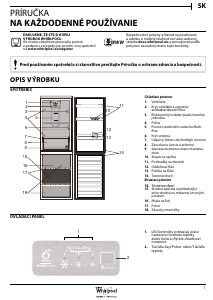 Návod Whirlpool BSNF 9101 OX Chladnička s mrazničkou