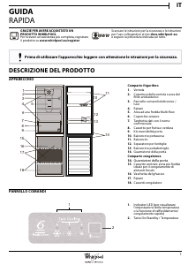 Manuale Whirlpool BSNF 9101 OX Frigorifero-congelatore