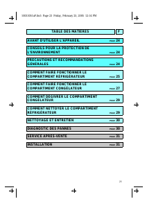 Mode d’emploi Whirlpool CBI 611 W Réfrigérateur combiné