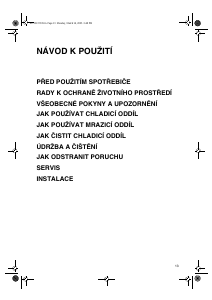 Manuál Whirlpool CBI 611 W N Lednice s mrazákem