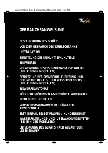 Bedienungsanleitung Whirlpool S20C RWW22-A/G Kühl-gefrierkombination