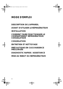 Mode d’emploi Whirlpool S20E RAA1V-A/G Réfrigérateur combiné