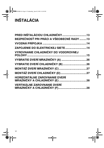 Návod Whirlpool S20E RAA2V-A/H Chladnička s mrazničkou