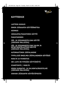 Käyttöohje Whirlpool S25C RSB31-A/G Jääkaappipakastin