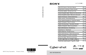 Käyttöohje Sony Cyber-shot DSC-WX100 Digitaalikamera