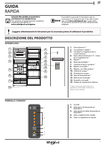 Manuale Whirlpool T TNF 8211 OX AQUA Frigorifero-congelatore