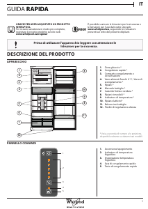 Manuale Whirlpool T TNF 8212 OX Frigorifero-congelatore