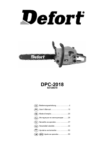 Használati útmutató Defort DPC-2018 Láncfűrész