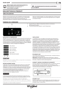 Mode d’emploi Whirlpool W5 721E W Réfrigérateur combiné