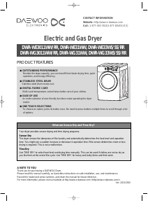 Handleiding Daewoo DWR-WE3011RR Wasdroger