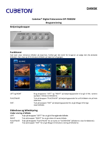 Brugsanvisning Cubeton DP-7000CM Digital fotoramme