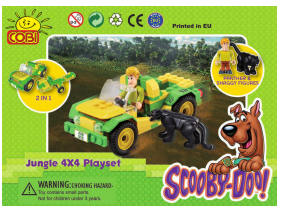 Manual de uso Cobi set 23082 Scooby Doo Persecución pantera