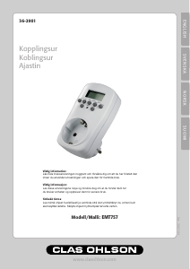Handleiding Clas Ohlson EMT757 Schakelklok