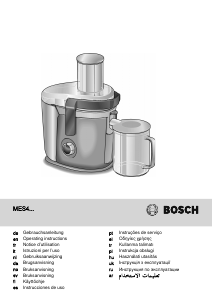 Manual Bosch MES4010 Juicer