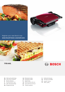 Kullanım kılavuzu Bosch TFB4402V Izgara tost makinesi