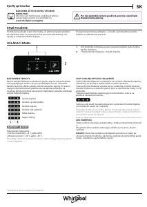 Návod Whirlpool W5 911E OX Chladnička s mrazničkou