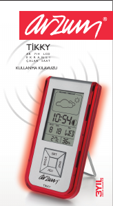 Kullanım kılavuzu Arzum AR 714 Tikky Meteoroloji istasyonu