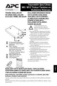 Kullanım kılavuzu APC M12 Portatif şarj cihazı