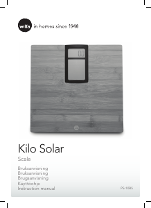 Handleiding Wilfa PS-10BS Kilo Solar Weegschaal