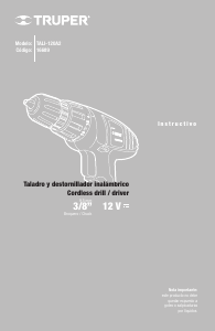 Manual de uso Truper TALI-120A2 Atornillador taladrador
