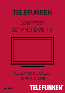 Bruksanvisning Telefunken 32XT750i LCD TV