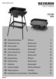 Handleiding Severin PG 8534 Barbecue