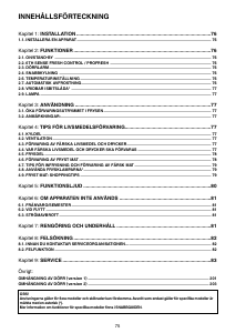 Bruksanvisning Whirlpool WBE33774 NFC TS Kyl-frys