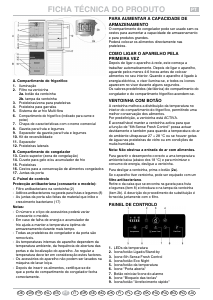 Manual Whirlpool WBV3687 NFC IX Frigorífico combinado