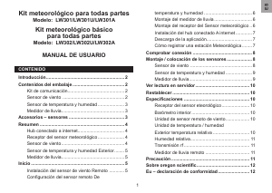 Manual de uso Oregon LW302 Estación meteorológica