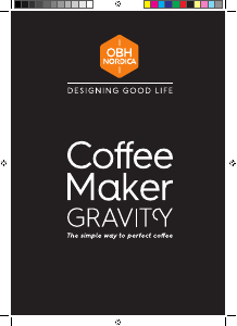 Bruksanvisning OBH Nordica 2302 Gravity Steel Kaffemaskin