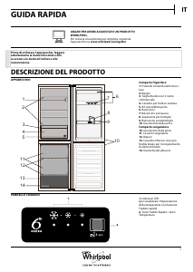 Manuale Whirlpool WKGE 1852 W Frigorifero-congelatore
