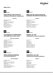 Handleiding Whirlpool WNF8 T2I W Koel-vries combinatie