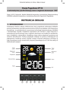 Instrukcja Meteo SP 52 Stacja pogodowa