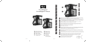 Manual Melitta AromaElegance Deluxe Coffee Machine