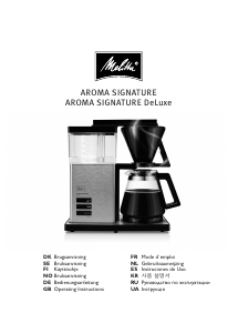 Bruksanvisning Melitta AromaSignature Kaffebryggare