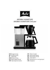 Bedienungsanleitung Melitta AromaSignature Deluxe Kaffeemaschine