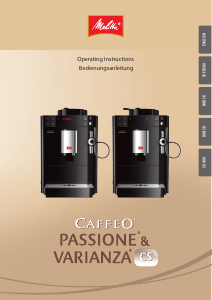 Handleiding Melitta Caffeo Passione Koffiezetapparaat