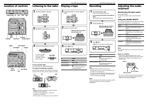 Handleiding Sony CFS-1085S Stereoset