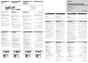 Manual de uso Sony CFM-S1 Grabador de cassette