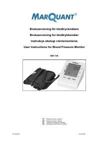 Manual MarQuant 880-138 Blood Pressure Monitor