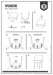 Manual BePureHome Vogue Cadeira