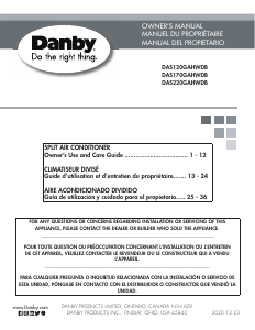 Manual Danby DAS120GAHWDB Air Conditioner