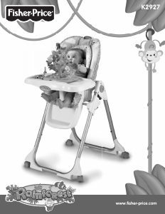 Manual de uso Fisher-Price K2927 Silla alta de bebé