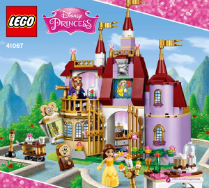 Bruksanvisning Lego set 41067 Disney Princess Belles förtrollade slott
