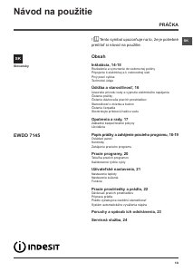 Návod Indesit EWDD 7145 W EU/1 Práčka so sušičkou