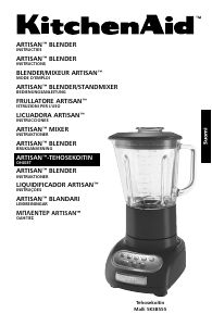 Käyttöohje KitchenAid 5KSB5553EMS Tehosekoitin
