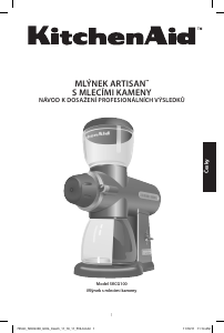 Manuál KitchenAid 5KCG100EAC Mlýnek na kávu