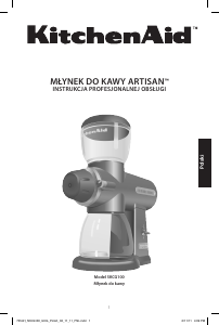 Instrukcja KitchenAid 5KCG100EER Młynek do kawy