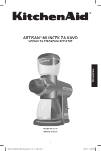 Priročnik KitchenAid 5KCG100EPM Mlinček za kavo