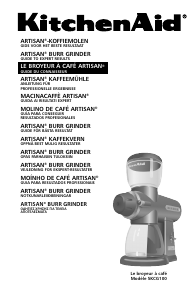 Mode d’emploi KitchenAid 5KCG100EPM Moulin à café